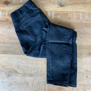 Liverpool Elastic Waist Dark Wash Jeans Size 4P